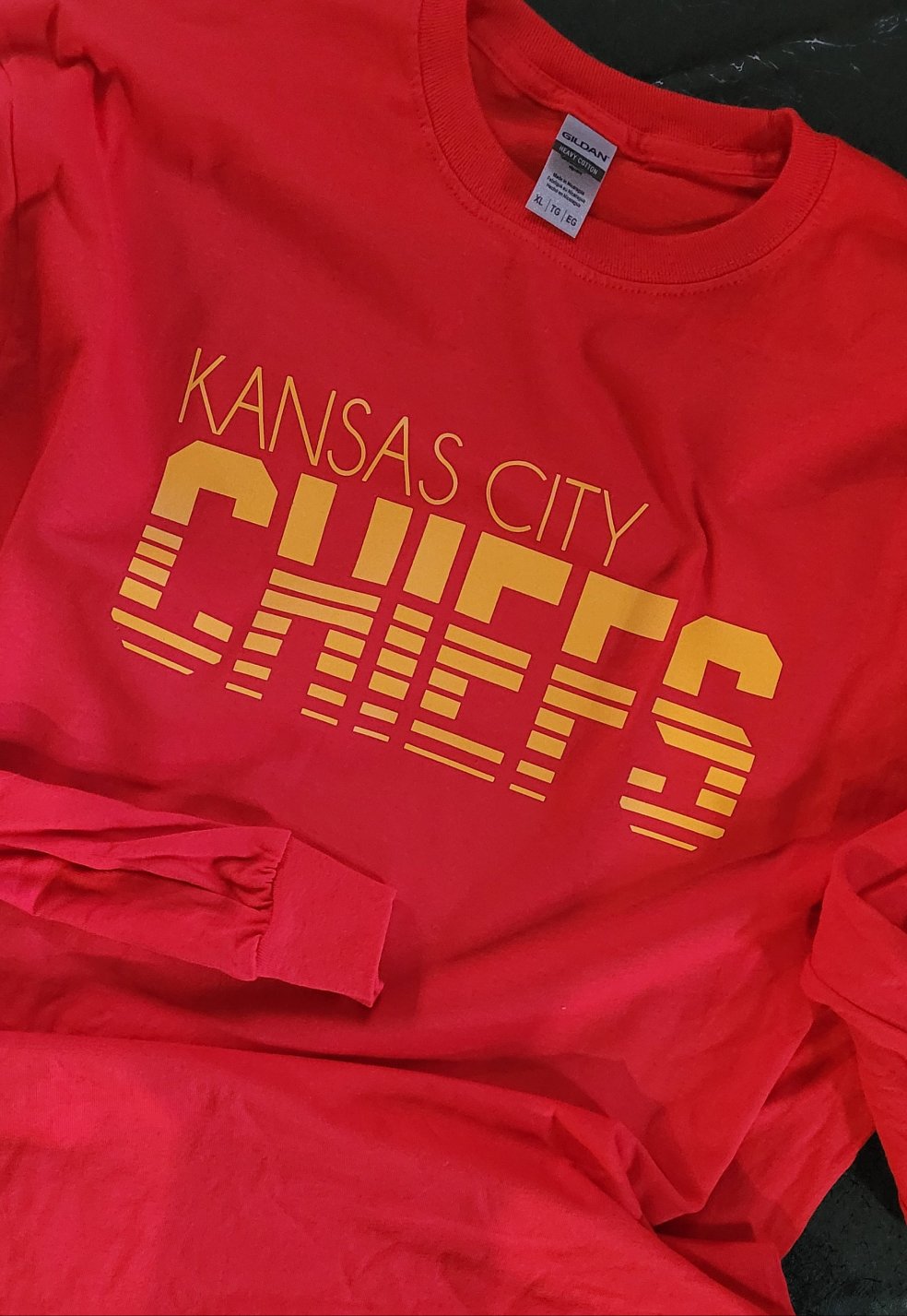 Yellow kansas city chiefs hot sale shirt