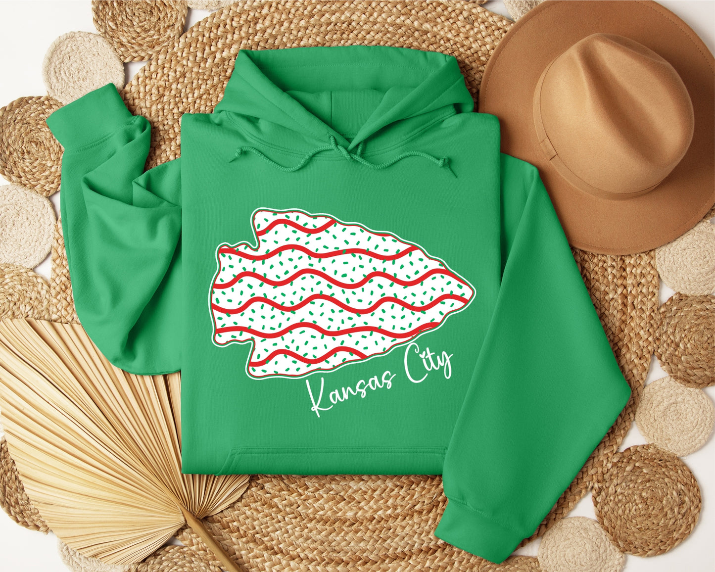 Kansas City Christmas Tree Cake Hoodie