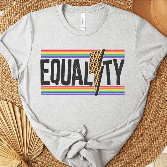 Equality (Leopard Bolt) Tee