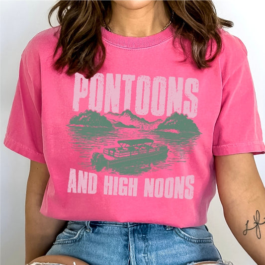 Pontoons and High Noons Tee (Comfort Colors)