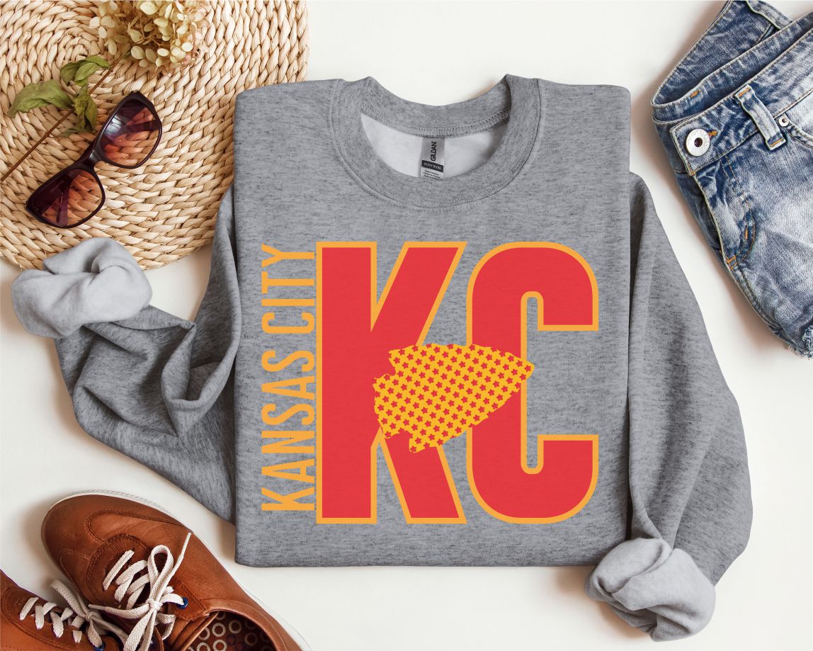 Red Yellow KC Crewneck Sweatshirt