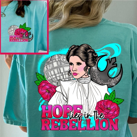 Star Wars Inspired - Hope Lies in the Rebellion (Comfort Colors)