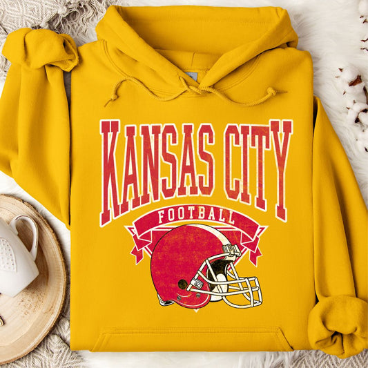 Vintage Kansas City Football Hoodie