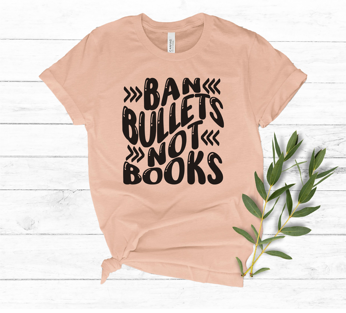 Ban Bullets Not Books Tee