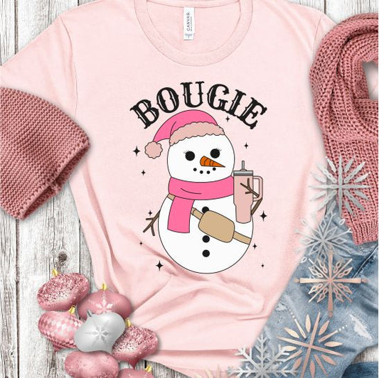 Bougie Snowman Pink Stanley Tee