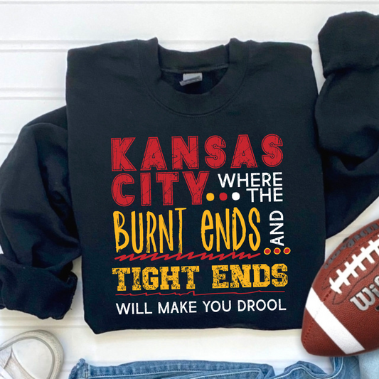 Burnt Ends & Tight Ends Kansas City Crewneck