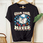 Calm Your Mitts Retro Baseball Tee