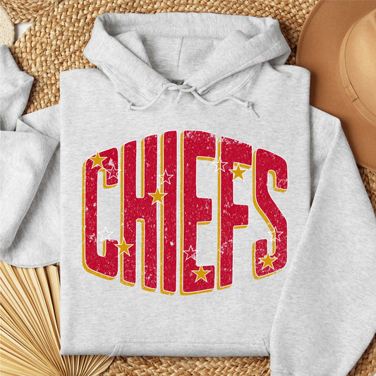 Chiefs (Bowed Red Design) Hoodie Sweatshirt