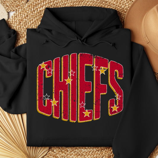 Chiefs (Bowed Red Design) Hoodie Sweatshirt