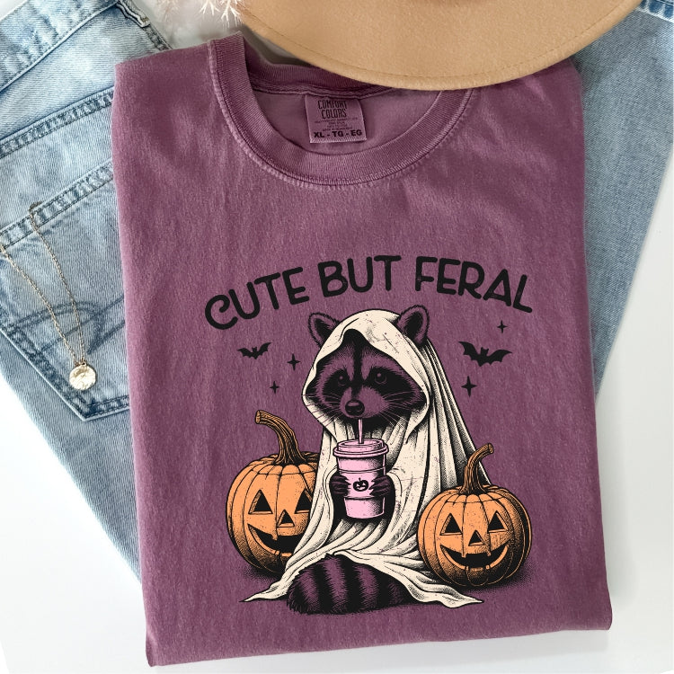 Cute but Feral Comfort Colors Tee