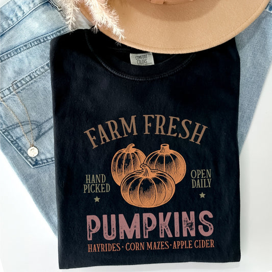 Farm Fresh Pumpkins Comfort Colors Tee