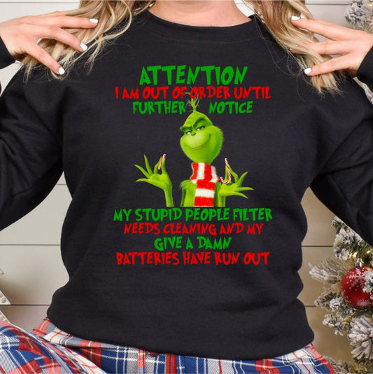 Grinch "Out of Order" Shirt