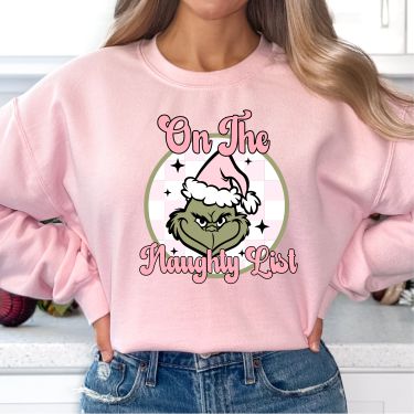 Grinch - On the Naughty List Pink Crew