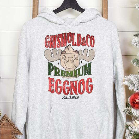 Griswold & Co Premium Eggnog Hooded Sweatshirt