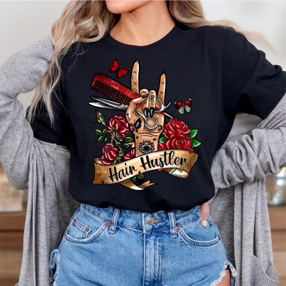 Hair Hustler (Rock On) Tee