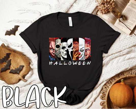 Halloween Horror Film Friends Tee