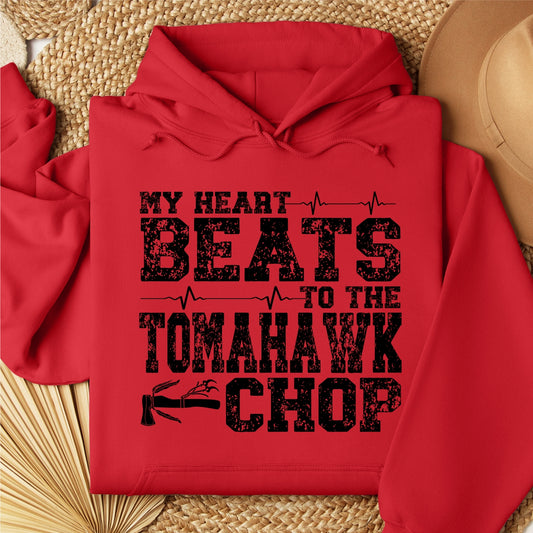 My Heart Beats to the Tomahawk Chop Hoodie