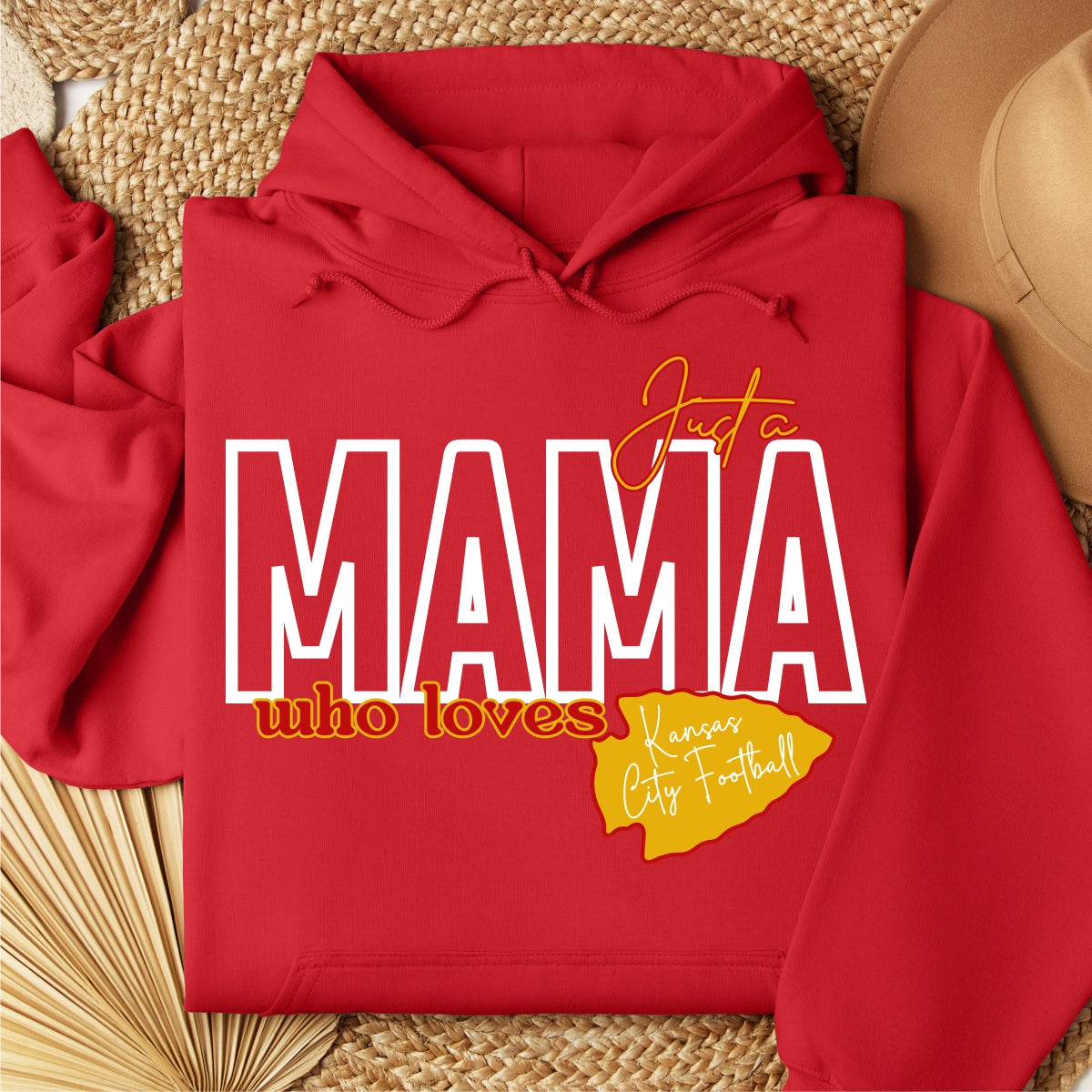 Just a MAMA Who Loves Kansas City Football Hoodie