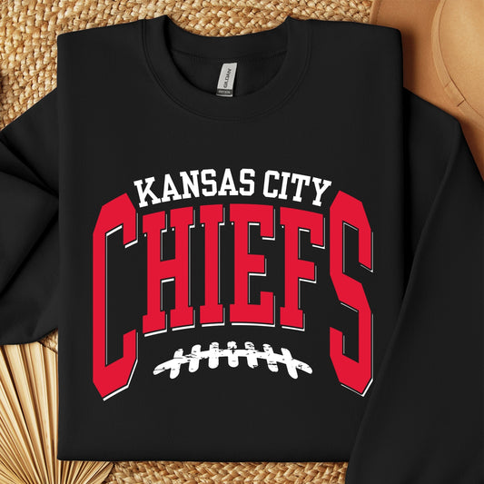 Kansas City Chiefs with Laces Crewneck Sweatshirt