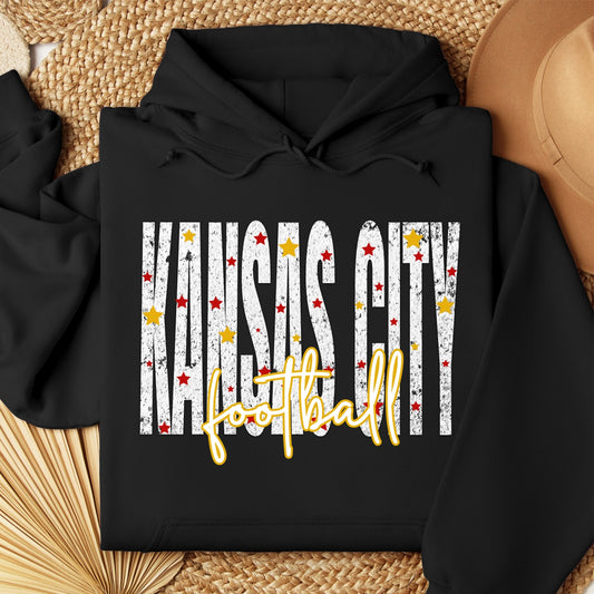 Kansas City Football (with stars) Hoodie