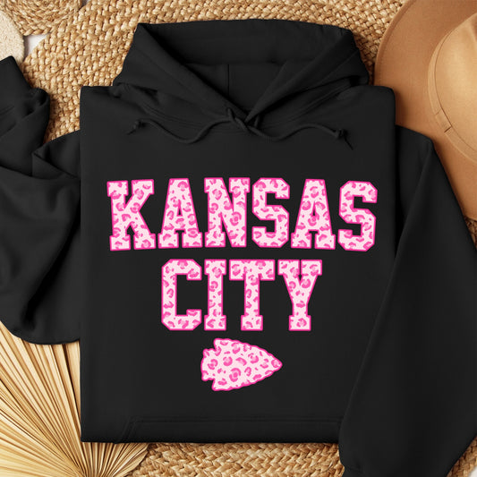 Kansas City Pink Design Hoodie Sweatshirt