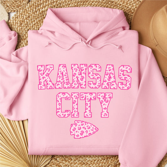 Kansas City Pink Design Hoodie Sweatshirt