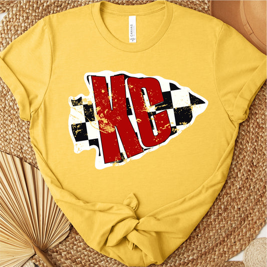 KC Checkered Arrowhead Tee