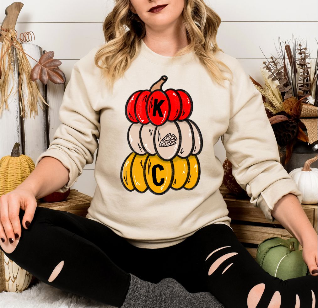 KC Fall Pumpkin Crewneck Sweatshirt