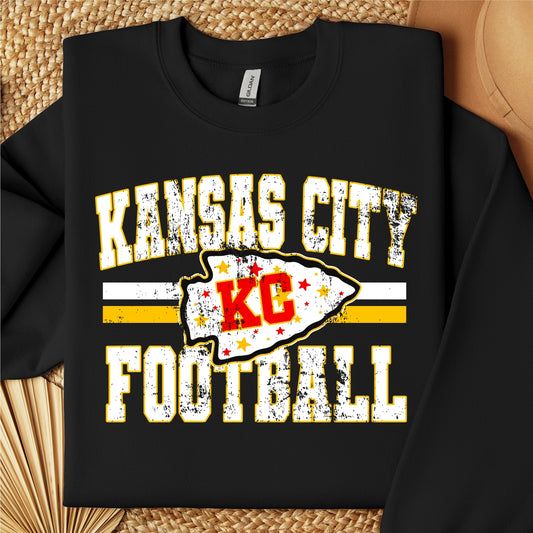 Kansas City Football Vintage Design Crew