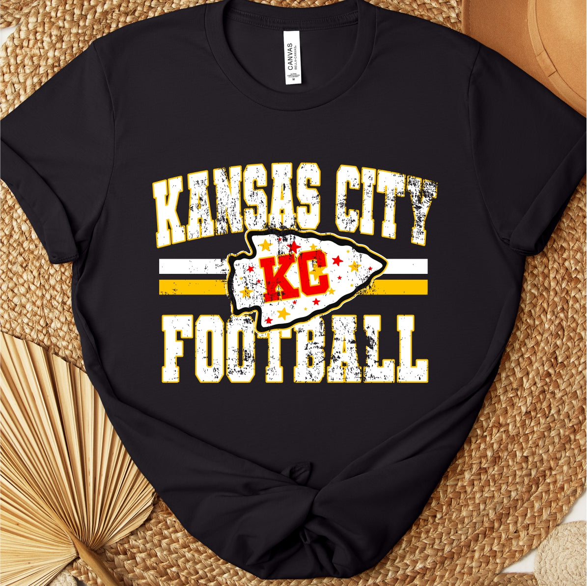 Kansas City Football Vintage Design Tee