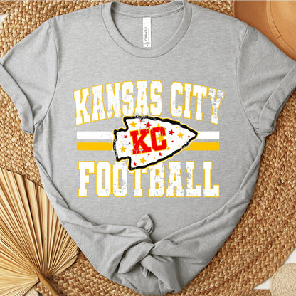 Kansas City Football Vintage Design Tee