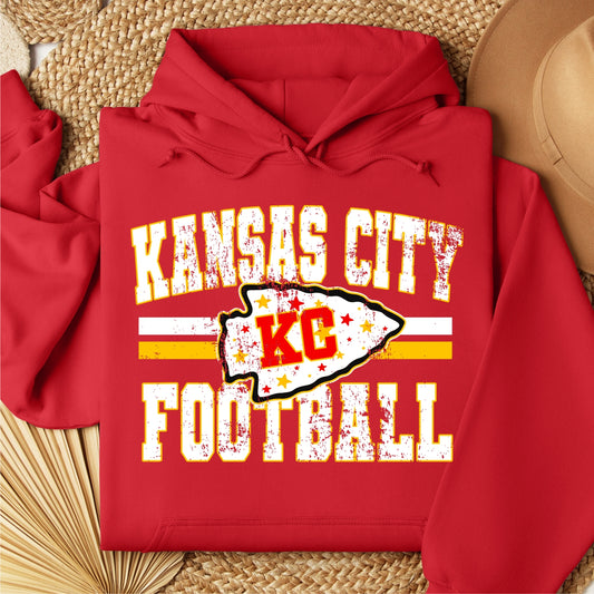 Kansas City Football Vintage Design Hoodie