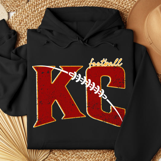 KC Football With Laces Hoodie