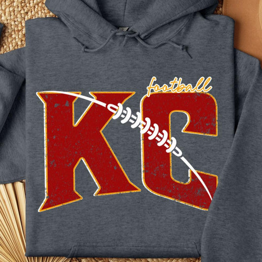 KC Football With Laces Hoodie