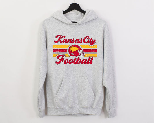 KC Football Retro Hooded Sweatshirt