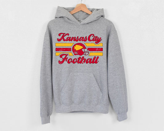 KC Football Retro Hooded Sweatshirt