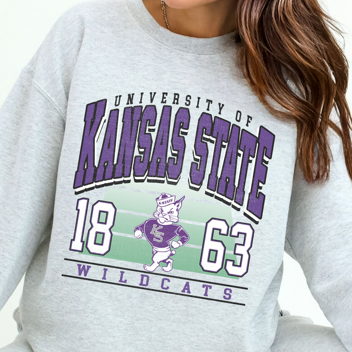 Kansas State University Wildcats KSU Vintage Crew