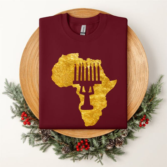 Kwanzaa Gold Africa Crewneck