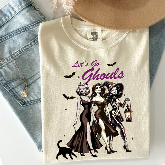 Let's Go Ghouls Comfort Colors Tee