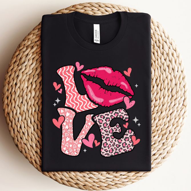 LOVE with lips Tee