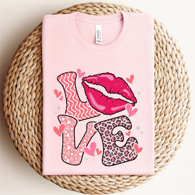 LOVE with lips Tee