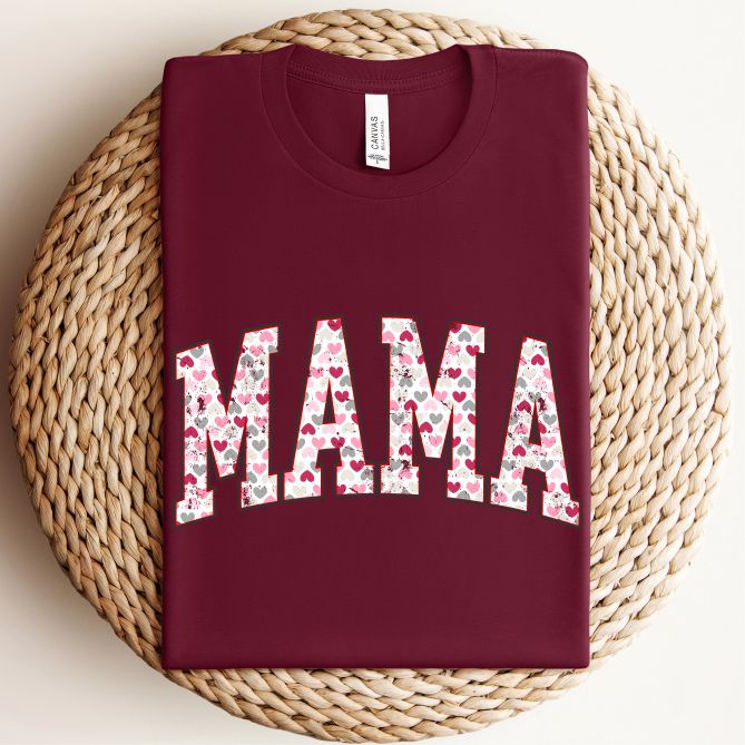 Mama w/ Hearts Valentine's Tee