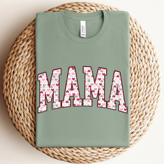 Mama w/ Hearts Valentine's Tee