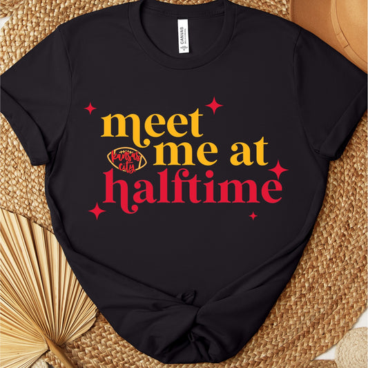 Meet Me at Halftime Taylor Swift Kansas City Chiefs Inspired Tee