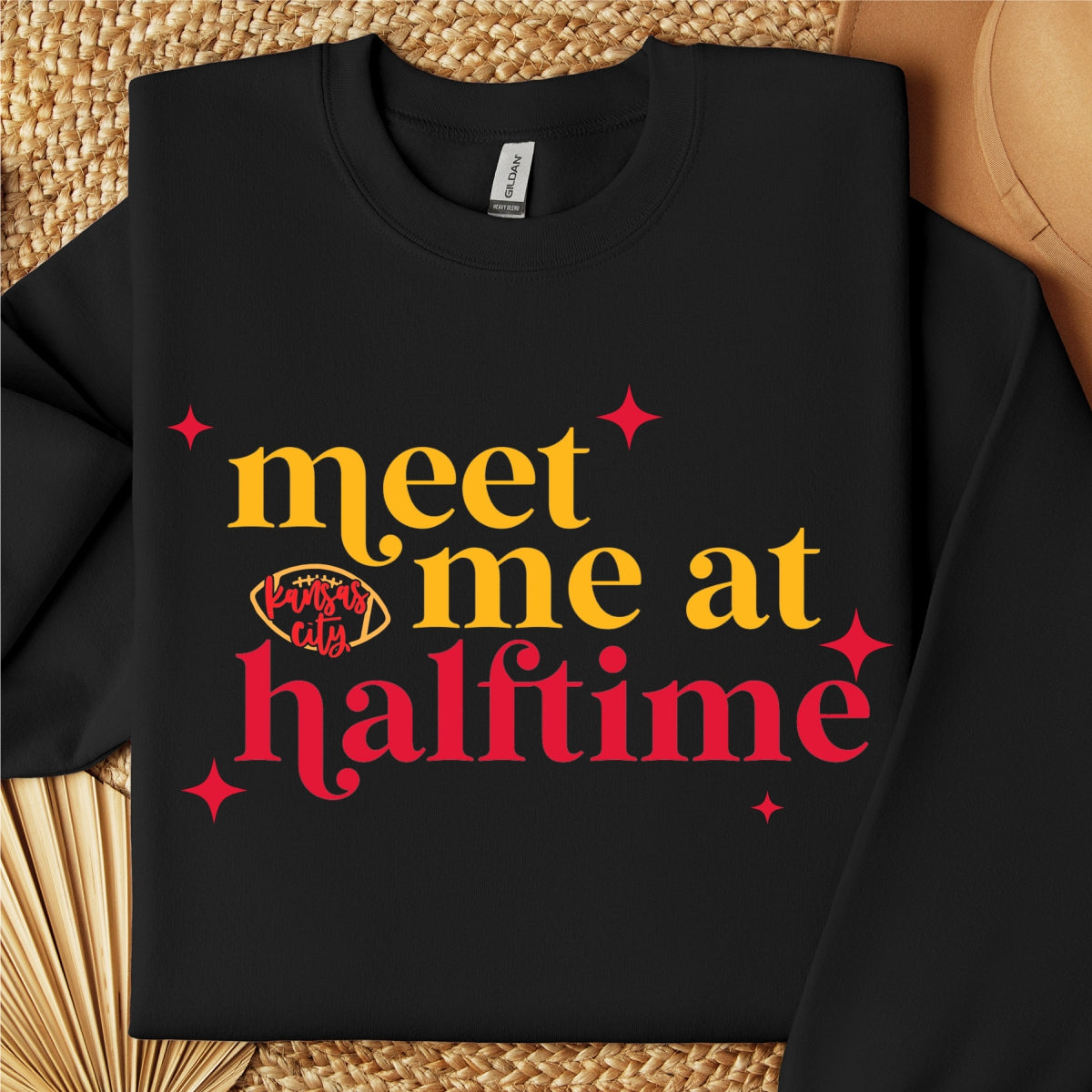 Meet Me at Halftime Taylor Swift Kansas City Chiefs Inspired Crewneck Sweatshirt