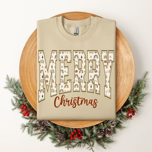 Merry Christmas Neutrals Sweatshirt