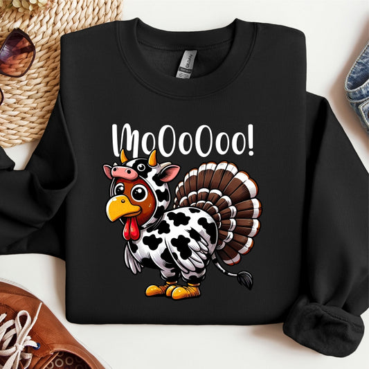 MoOoOoO! Cow/Turkey Fall Crewneck Sweatshirt