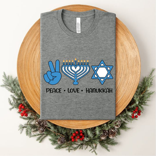 Peace Love Hanukkah Tee