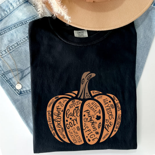 Fall Favorites Pumpkin Comfort Colors Tee