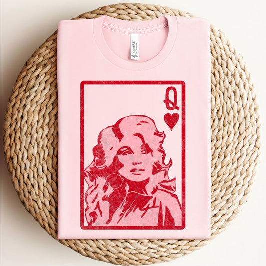 Queen Dolly Parton Valentine's Tee